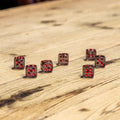 Chessex #23618 - Translucent Smoke / Red d6 (12ct)