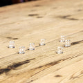 Chessex #23801 - Translucent Clear / White d6 (36ct)