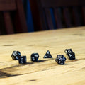 Chessex #25408 - Opaque Black / White Polyhedral (7ct)