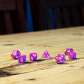 Chessex #25427 - Opaque Light Purple / White Polyhedral (7ct)