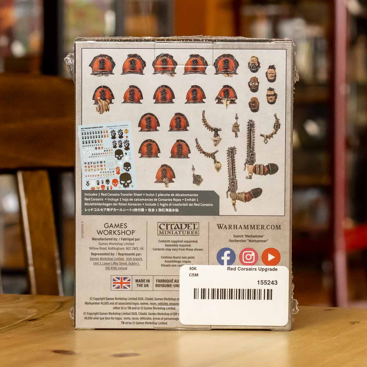 Warhammer 40K - Red Corsairs Upgrades and Transfers