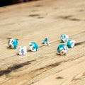 Chessex #26444 - Gemini Teal-White / Black Polyhedral (7ct)