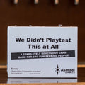 We Didn't Playtest This at All