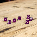 Chessex #23607 - Translucent Purple / White d6 (12ct)